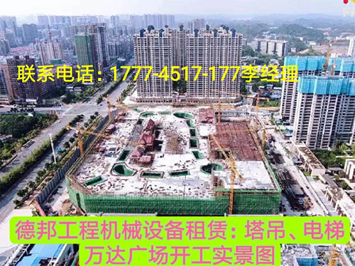 萬(wàn)達(dá)廣場(chǎng)、岳麓青城一二三期   租賃塔吊、電梯實(shí)情